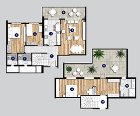 3+1 DUBLEX DAİRE - TİP 3